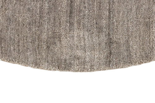 MOMO Rugs Plain Dust Round Robusto Grey 150 cm rond - vtwonen shop