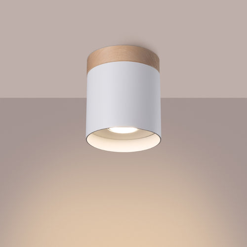 Sollux Lighting Plafondlamp RIF wit - 12x12x14cm