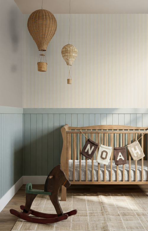 Sanders & Sanders behang strepen geel en beige - 53 cm x 10.05 m - 640705