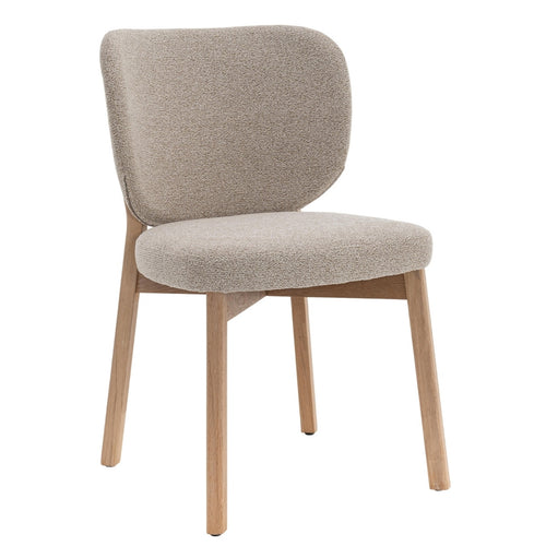 DÉJA Living Eetkamerstoel Nobu - Beige/Naturel Eiken - Set van 2 - vtwonen shop