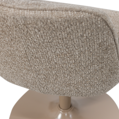 WOOOD verstelbare barstoel Marten - Polyester - Zand - 110x45x50 - vtwonen shop