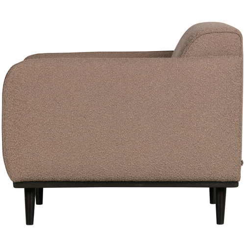 WOOOD fauteuil met arm Statement - Polyester - Nougat - 77x72x93