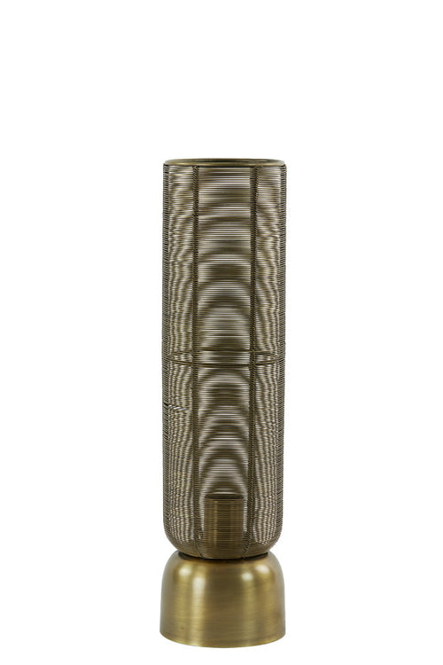 Light & Living tafellamp  - brons - 13.5x13.5x49.5 cm