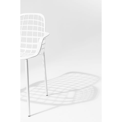 Zuiver Albert Kuip Tuin Eetkamerstoelen armleuning Wit - Set van 2 - vtwonen shop