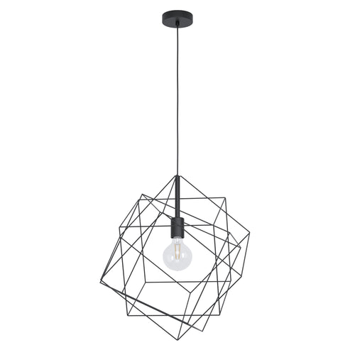 EGLO hanglamp Straiton - e27 - ø 51,5 cm - zwart