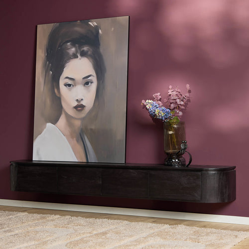 Starfurn Tv-meubel Excellent - Zwart Hout - 240x35x30cm