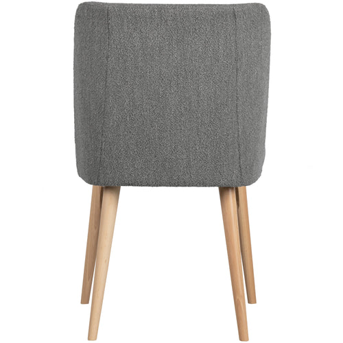 vtwonen eetkamerstoelen Force - Bouclé - Staalgrijs - Set van 2 - vtwonen shop