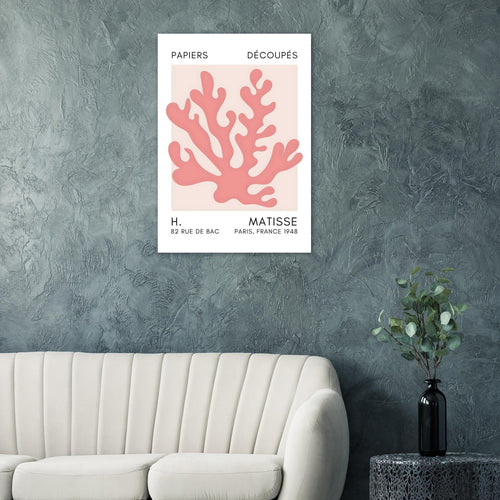 Artfulprints  Matisse – Saltflower shapes taupe   poster A4 21x29.7 cm - vtwonen shop