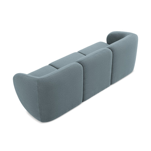 LaMiaSofa 3-zits bank Cervo - bouclé - jeans - 244x94x75