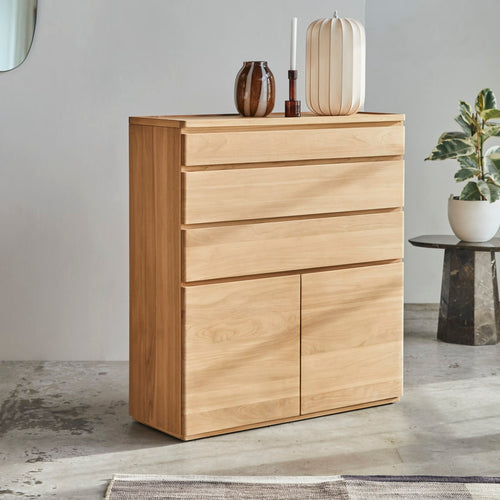 Tikamoon Buffetkast in massief teak 110 cm - Naturel