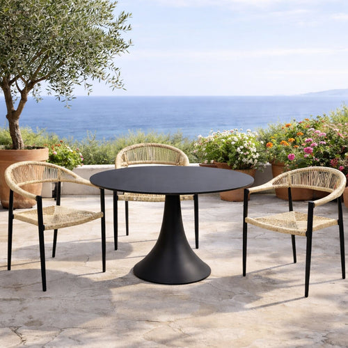 Kare Design Tuinstoel met armleuningen Palma creme