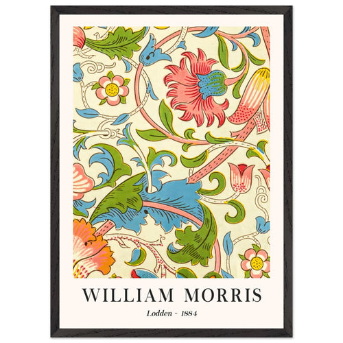 Artfulprints Poster met Lijst William Morris - Lodden 1884   - 50x70 cm - Meerkleurig