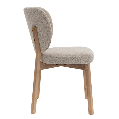 DÉJA Living Eetkamerstoel Nobu - Beige/Naturel Eiken - Set van 2 - vtwonen shop