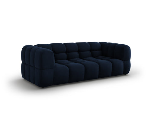 Cosmopolitan Design Bank Sky 3-zits, flueel, koningsblauw - 102x214x70cm