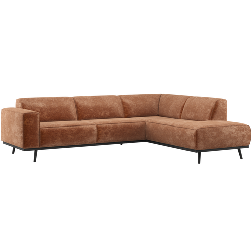 WOOOD hoekbank rechts Statement - Chenille - Velvet Terrra - 77x274x210