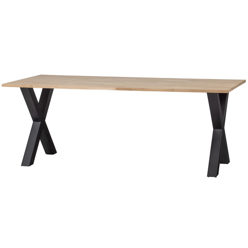 WOOOD tafel met alkmaar poot Tablo - Eiken - 75x220x90 - vtwonen shop