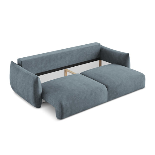 LaMiaSofa 3-zits slaapbank Savona - chenille stof - jeans - 230x105x90