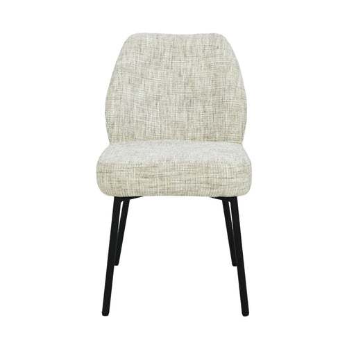 Livingfurn eetkamerstoel Tess - beige - set van 2 - 63x48x83