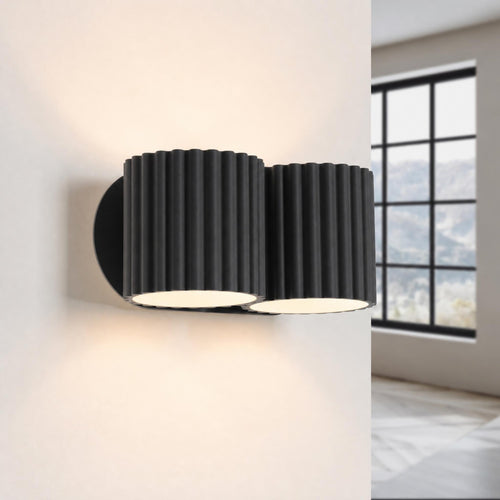 Sollux Lighting Wandlamp AURA 2 zwart G9 - 21x12x10cm