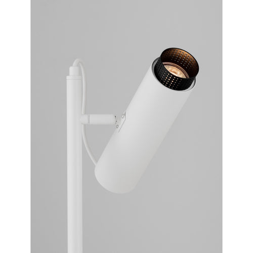Nova Luce NESSI Werklamp, vloerlamp, zandwit, zwarte LED GU10 fitting, 1x10W