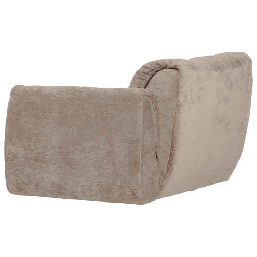 WOOOD 1-zits met arm rechts Baggy - Chenille - Zand - 81x114x101