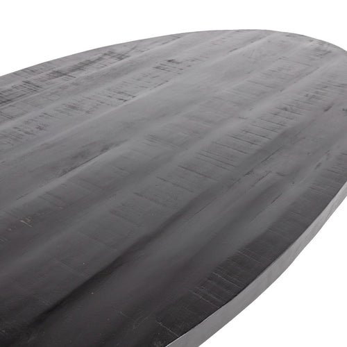 Giga Meubel Eettafel Mansour - Zwart Hout - 240x100x76cm