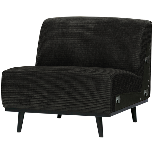 WOOOD 1-zits element Statement - Ribstof - Graphite - 77x79x93 - vtwonen shop