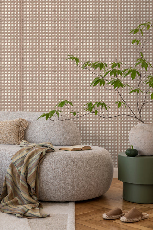 Sanders & Sanders behang ruiten bruin - 53 cm x 10 m - 640515