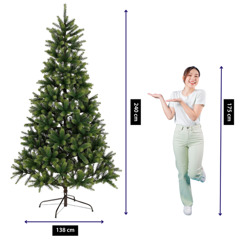 Black Box Trees Nagoya Kunstkerstboom - Kerstboom H240 x Ø138 cm - Groen