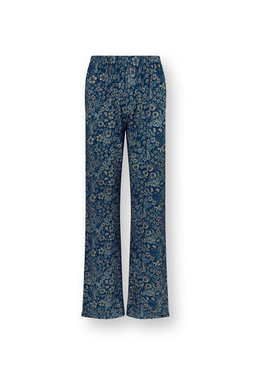 Pip Studio - Blake Pyjama Broek Dames - Daisy Dreams - Blauw - XL - vtwonen shop