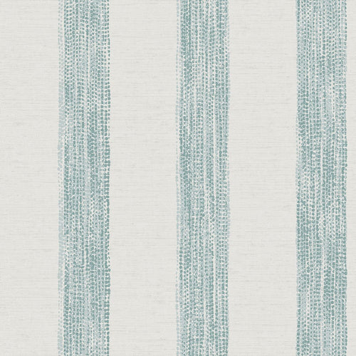 Sanders & Sanders behang geschilderde strepen blauwgroen en wit - 53 cm x 10,05 m - 640758