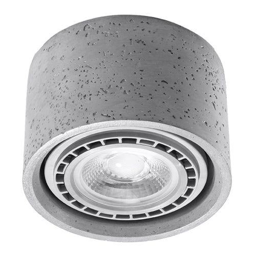 Sollux Lighting Plafondlamp BASIC 1 beton - 14x14x9cm