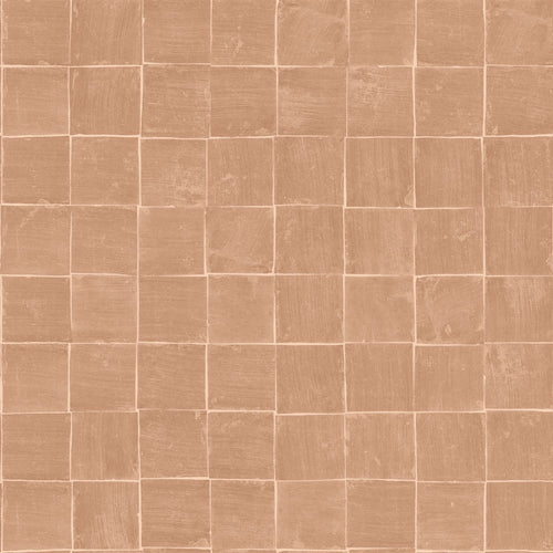 Origin Wallcoverings behang tegelmotief licht terracotta - 50 x 900 cm - 348048 - vtwonen shop