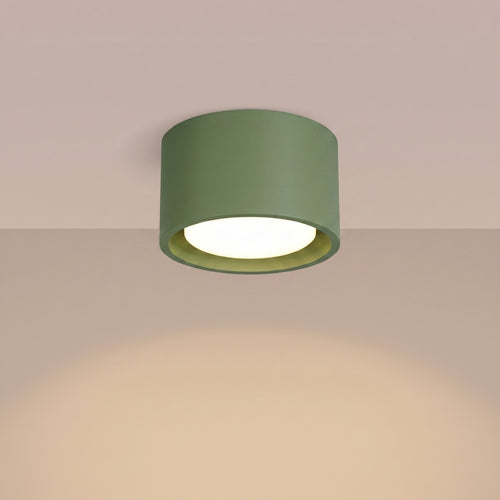 Sollux Lighting Plafondlamp MODO 1 olijfgroen Gx53 - 10x10x6cm