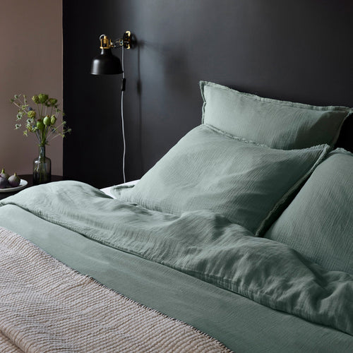 Madura Set van 2 kussenslopen Lou salie 65x65 cm