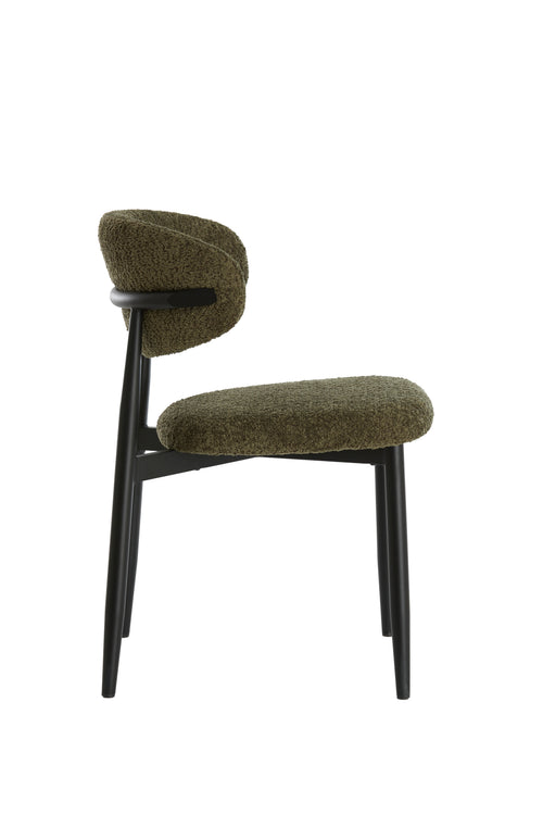 Light & Living eetkamerstoel ENIOLA - 54x52x76cm - groen - Set van 2