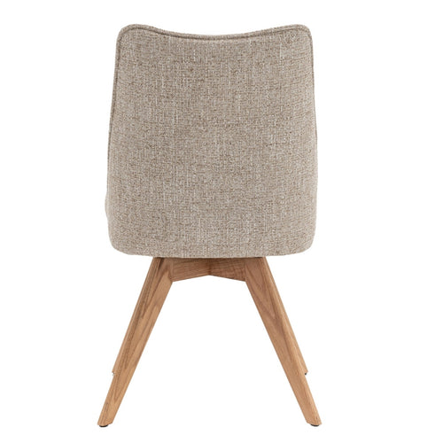 DÉJA Living Eetkamerstoel Meau - Beige/Naturel - Draaibaar - Set van 2 - vtwonen shop