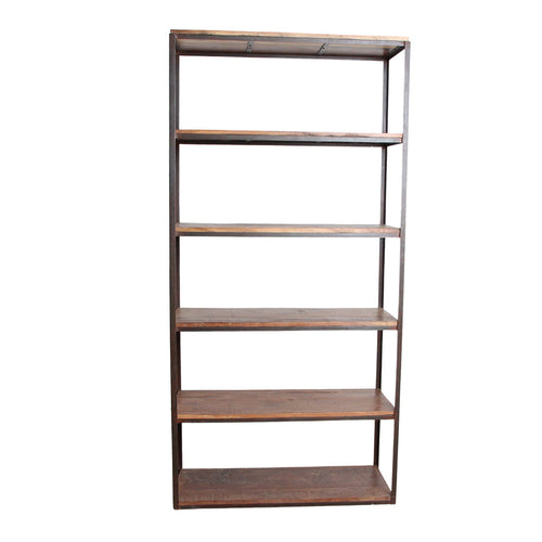 Raw materials rek Factory - FSC-gerecycled hout - 100x38x205 cm - vtwonen shop