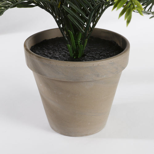 Mica Decorations Cycas Palm Kunstplant in Bloempot Stan - H37 x Ø44 cm - Groen