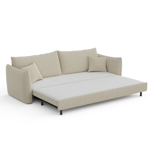 Sia Home - Rechte bank PLUME - Geweven stof - Beige - 213.5cm - vtwonen shop