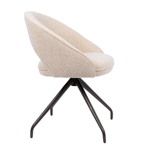 HelloChair eetkamerstoel HC07 Dinny - spinpoot anodic brown - cloud warm naturel - vtwonen shop