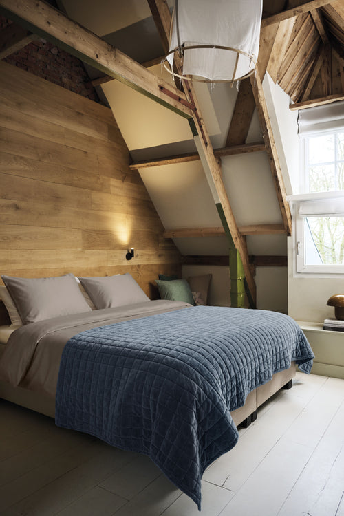 Beddinghouse Sprei Cosy - 260 x 260 cm - Blauw