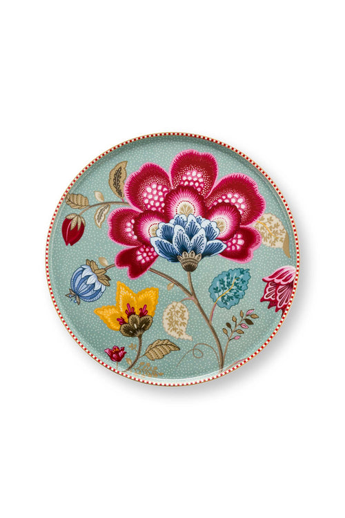Pip Studio Serveerschaal - Blooming Tales - Lichtblauw - 7cm