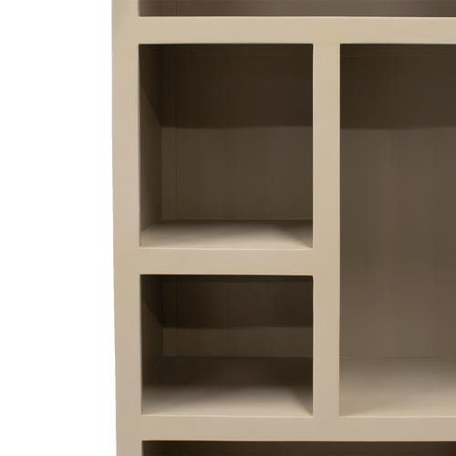 Giga Meubel Wandkast Xander - Hout/Hardhout - Beige - 80x45x220cm - vtwonen shop