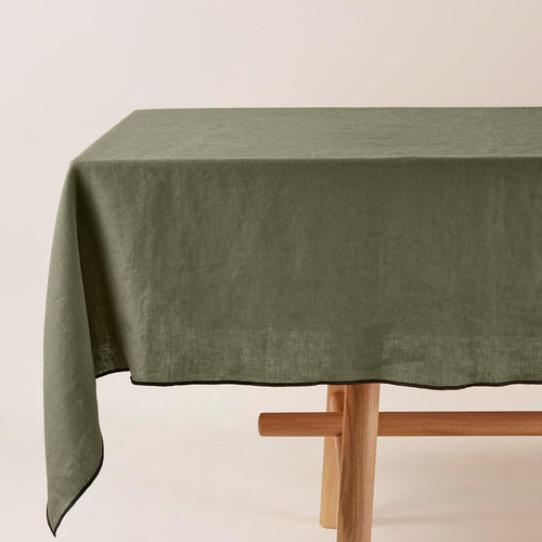 Madura Vierkant tafelkleed Carlina grijs kaki en zwarte hommel 170x170 cm