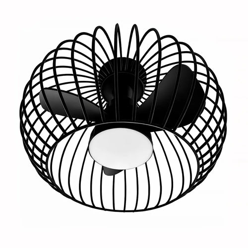 Ylumen plafondventilator Wire - 1 lichts - 40  x 31   cm - zwart