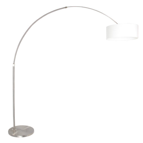 Steinhauer vloerlamp Sparkled - 1 lichts - 190x 230 cm - mat chroom wit