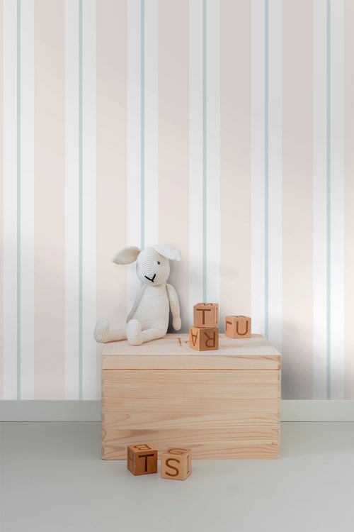 Sanders & Sanders behang strepen lichtbeige - 53 cm x 10 m - 640308