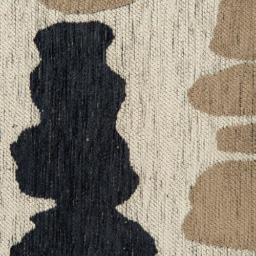 Lola&Moi vloerkleed Men In Black - zwart - 170x240cm