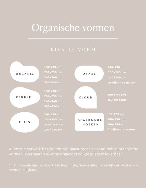 DÉJA Living Vloerkleed Bela - Rond Beige Mix Wol - Ø200cm